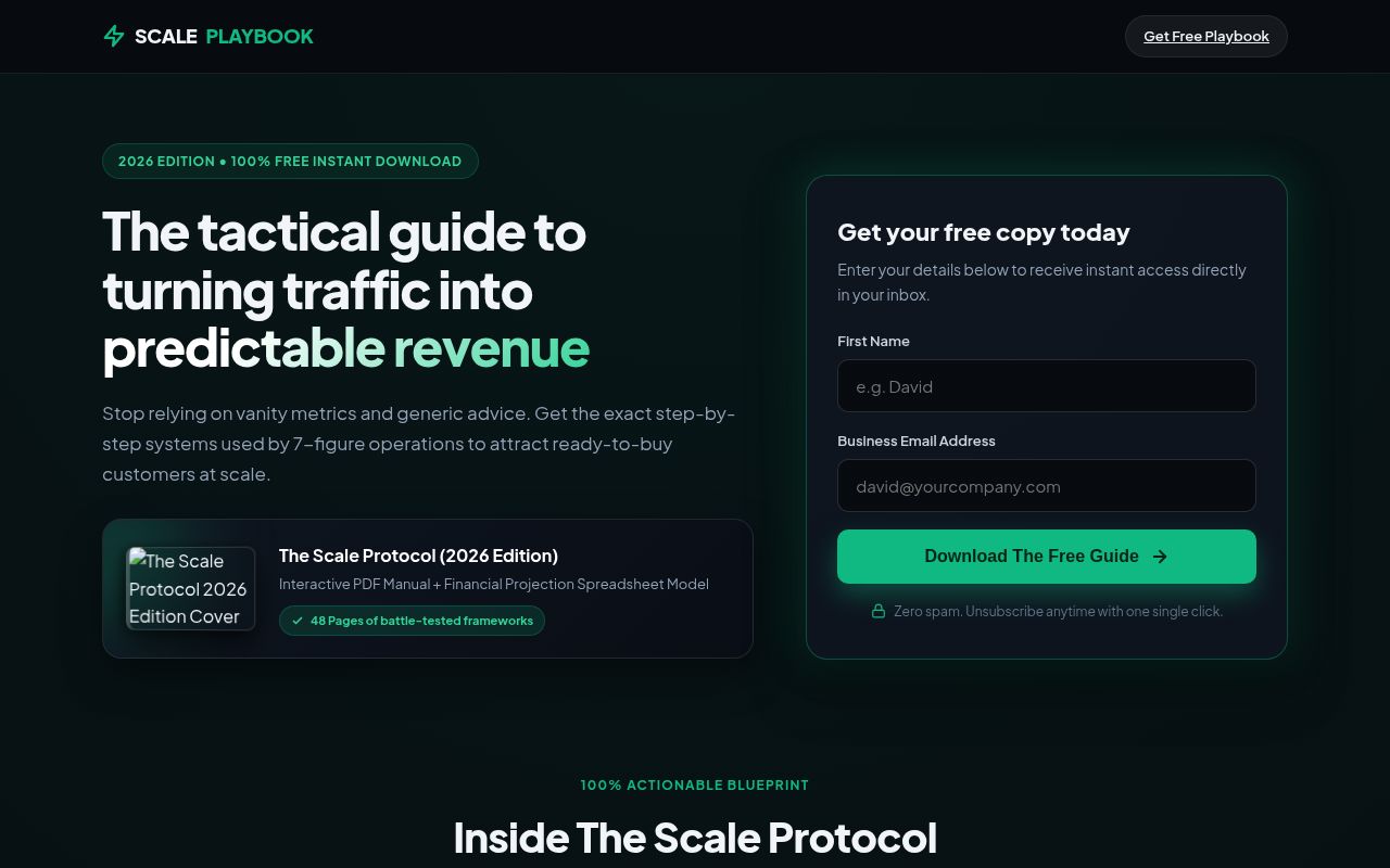 The Scale Protocol 2026 Edition Cover
